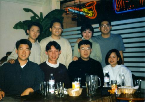 with friends at The Point